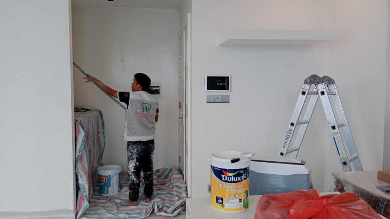 Thợ sơn nhà chung cư tại quận 12 Xây Dựng Khải Hoàn
