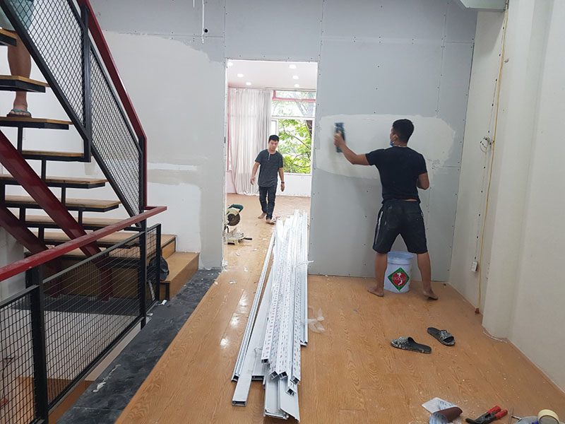 thi công sơn tường quận 8
